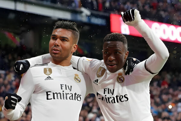 Casemiro e Vini Jr. Real Madrid