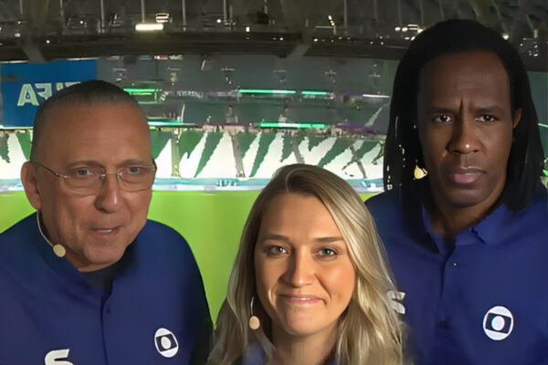 Galvão Bueno, Ana Thaís Matos e Roque Júnior