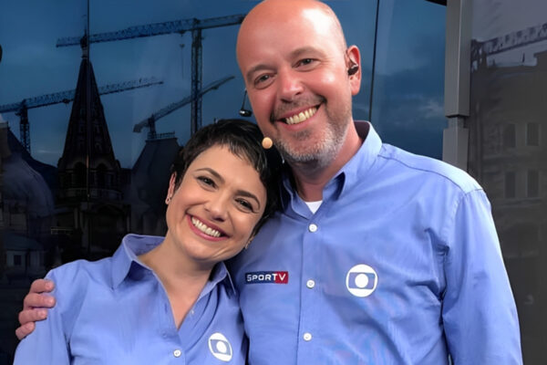 Sandra Annenberg e Alex Escobar Sportv