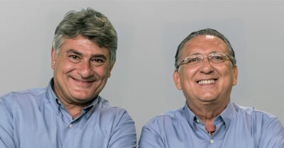 Cléber Machado e Galvão Bueno (Divulgação / Globo)