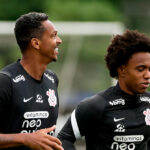 Jogadores Jô e Willian no Corinthians (Rodrigo Coca / Agência Corinthians)