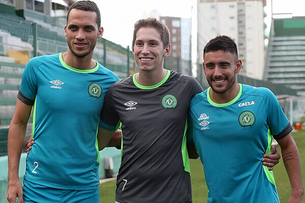 Neto, Follmann e Alan Ruschel