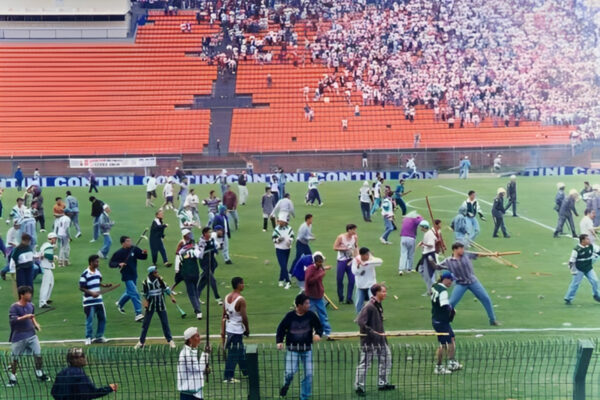 Briga na Supercopa de Futebol Júnior, em 1995