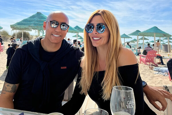 Luisão e Brenda Mattar